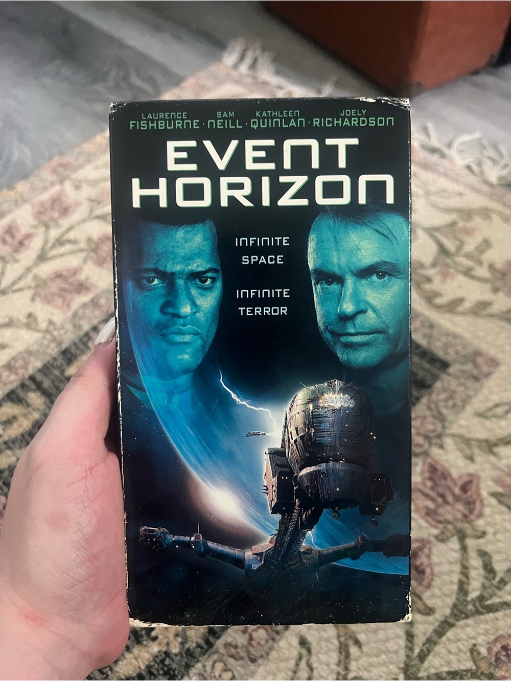 Event Horizon VHS — Blue Sci‑Fi Thriller Cover